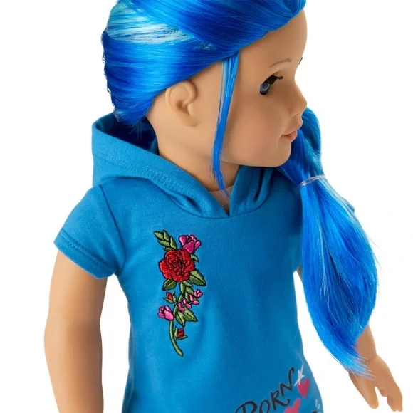 American Girl Truly Me 18” Doll With Long Blue Hair